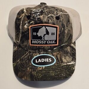 Mossy Oak Snapback  Camouflage Ladies Hat Mesh Adjustable Women Baseball Cap New